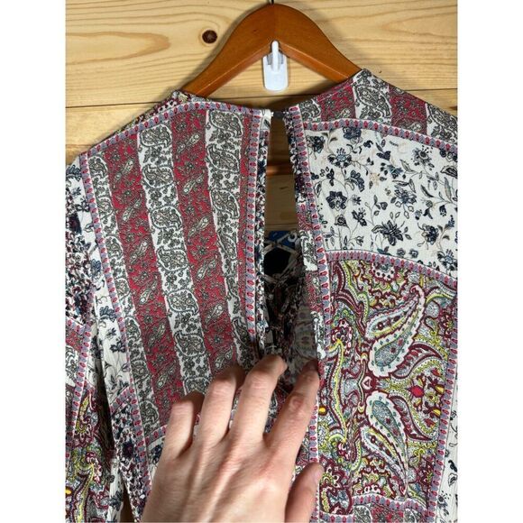 American Eagle Outfitters Women's Boho Paisley Romper Size Small Multicolor - Picture 9 of 16
